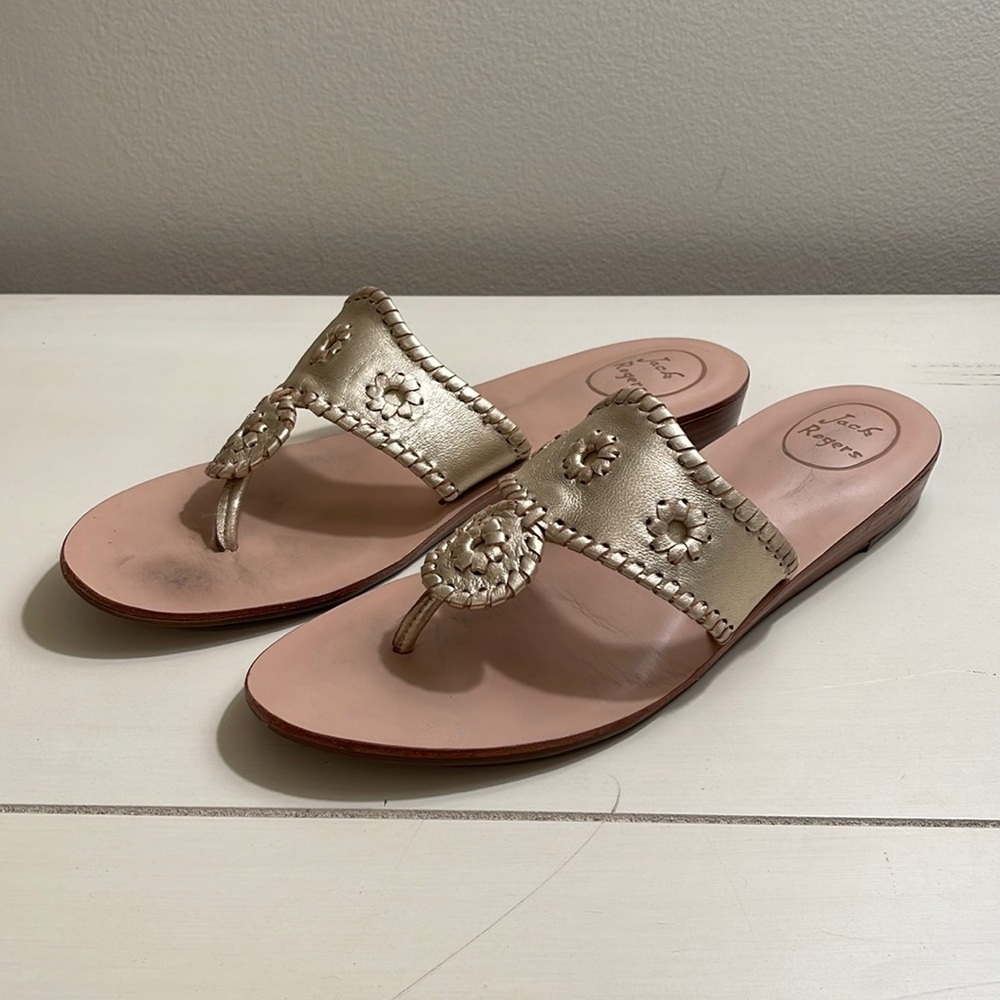 Jack Rogers gold sandal size 9.5
